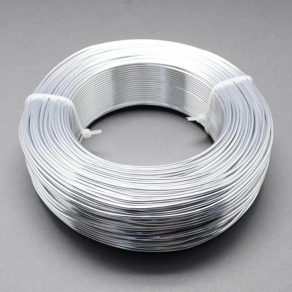 Baratos 1 rollo de alambre de aluminio hallazgos de joyería para fabricación de joyería DIY collar pulsera plata negro 0,8mm 1mm 1,5mm 2mm dorado 3 4 5 6mm