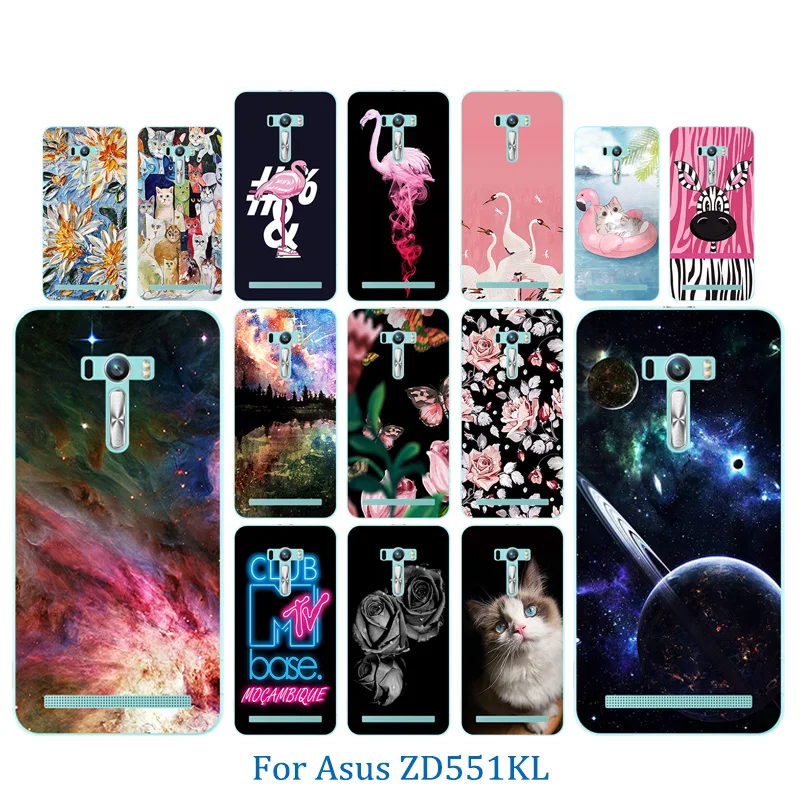 

Phone Case 5.5 inch For Asus Zenfone Selfie ZD551KL Horse Pattern Silicone Back Cover For Zenfone ZD 551KL ZD550KL Protect Shell
