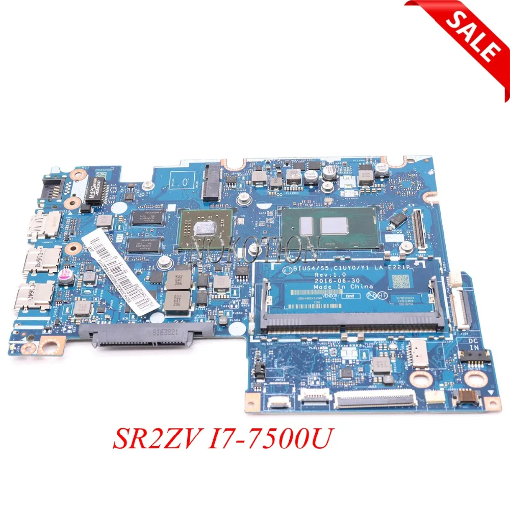 FRU 5B20M32788 BIUS4 S5 CIUY0 Y1 LA-E221P основная плата для lenovo ideapad 510S-14IKB 14 "Материнская плата ноутбука SR2ZV I7-7500U DDR4