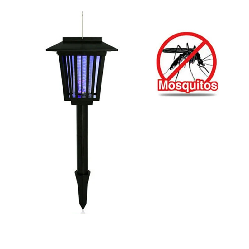 Solar Power Mosquito Killer Lamp UV Night Light Anti Mosquito Fly Zapper Muggen Pest Killer Insect Trap