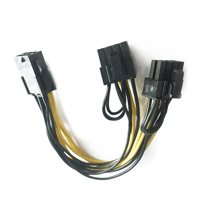 New PCI-E 6-pin to 2x 6+2-pin (6-pin/8-pin) Power Splitter Cable PCIE PCI Express GDeals | Компьютеры и офис
