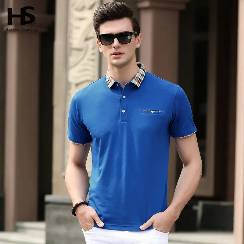 Tshirt Homme Slim Fit Peter Pan Collar 
