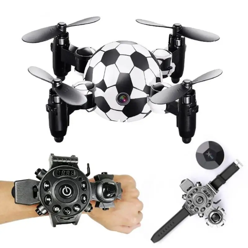 

RC Simulator 2.4G Mini Drone No Camera Foldable Watch Remote Control Aircraft RC Quadcopter Flying Toys Gifts for Kids
