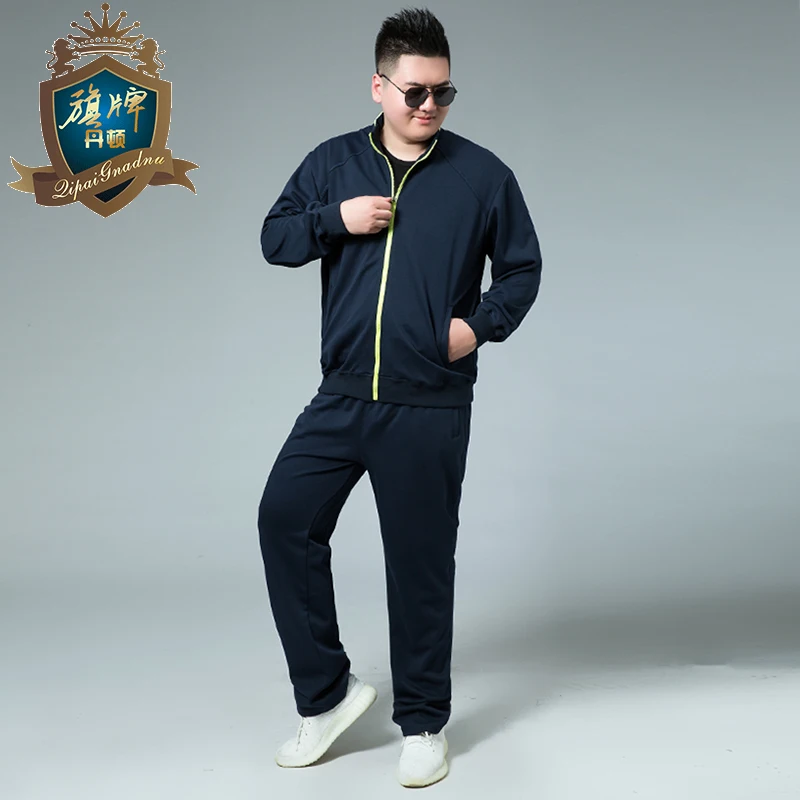 2018 Brand Sporting Suit Men Warm Hooded Tracksuit Track Men's Sweat Suits Solid Print Large Size Sweatsuit Male 8xl-xl Sets