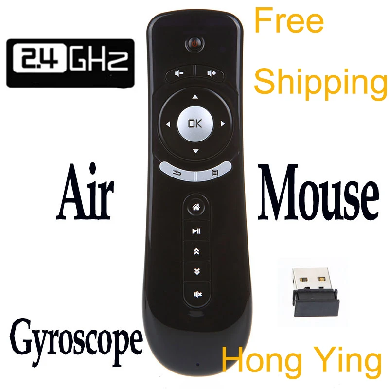 2.4GHz Mini Wireless Gyroscope Fly Air Mouse T2 Android Remote Control