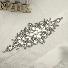 Дешево, ручная работа, горный хрусталь свадебный пояс с украшением в виде кристаллов Свадебные поясом и большим Размеры пояс невесты для ремешок для свадебного платья Y01