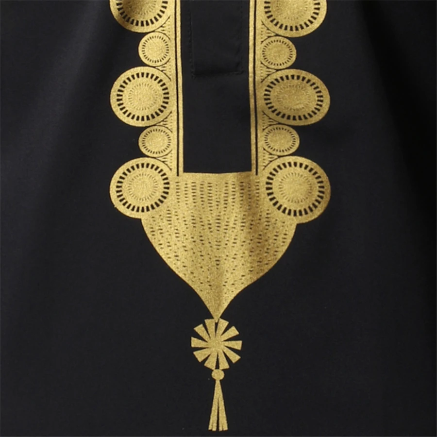 GuyuEra New Men's African Dashiki Wind Casual Long-sleeved Shirt Men's Hot Shirt