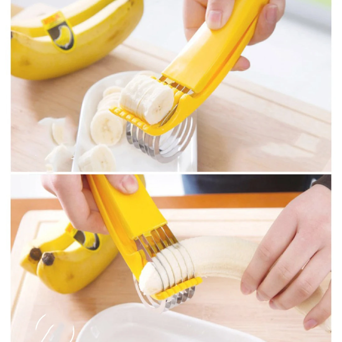 2018 Plastic Banana Slicer Chopper Fruit Cucumber Vegetable Peeler