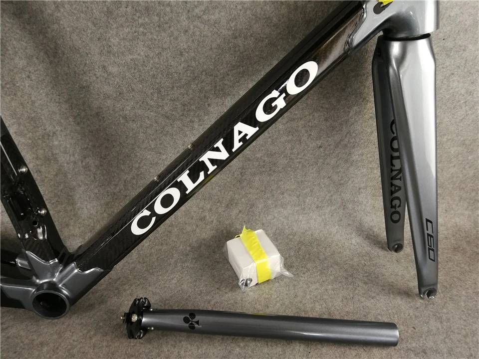 C60 PLAN Frameset Серый Colnago углеродный Дорожный полный велосипед с комплектом для продажи углеродная 50 мм Колесная пара