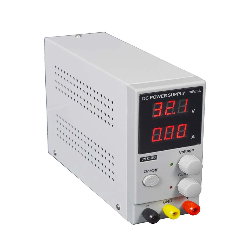 

30V 5A LW-K305D Adjustable Power Switching PowerDC Power Supply LED Display Mini Switching Regulated Adjustable DC Power Supply