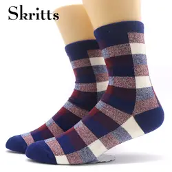 Skritts 5 пар классический плед в стиле хип-хоп носки для Для мужчин носки до лодыжки Chaussettes мужская одежда компрессионные носки Для мужчин