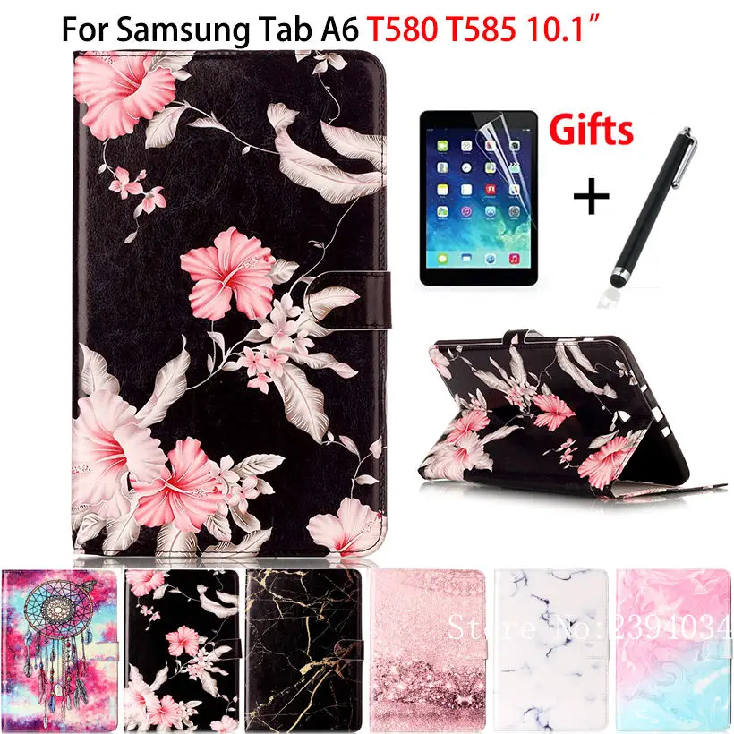 Marble Pattern Cover For Samsung Galaxy Tab A A6 10 1 2016 T580
