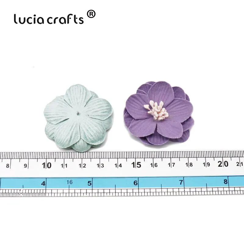 Lucia ремесла 5 шт./6 шт. 4 см искусственная кожа Цветочная головка DIY свадебная обувь
