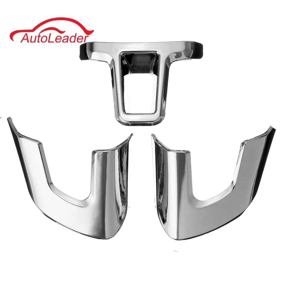 

3PCs/Set Steering Wheel Sticker ABS Chrome Trim Steering Wheel Cover For Volkswagen /VW GOLF POLO JETTA MK5 MK6 Bora