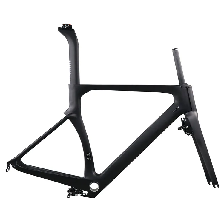 Cheap Discount 2019 Hidden brake carbon aero road bike UD matte finish bb86 xs size T700 bicycle frames 4