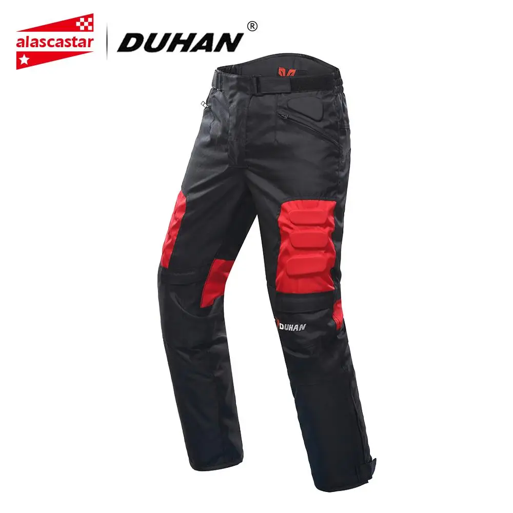 DUHAN Motorcycle Pants Men's Windproof Sports Pants Knee Protector