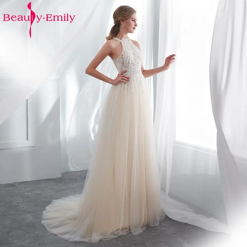 Beauty Emily White Lace Formal Evening Dresses 2019 long Plus Size A-Line Evening Party Dresses Floor-Length Prom Dress Elegant Beauty Emily White Lace Formal Evening Dresses 2019 long Plus Size A-Line Evening Party Dresses Floor-Length Prom Dress Elegant