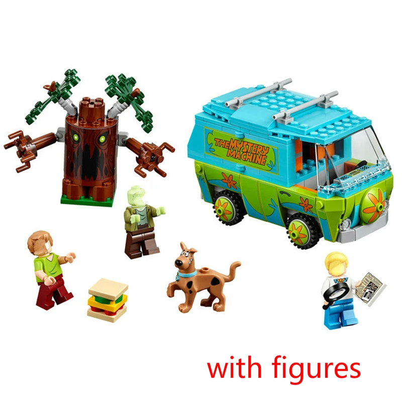 

Scooby Doo The Mummy Museum Mystery Machine Building Blocks Set Compatible 75902 Figures Bricks Model Toys Gift