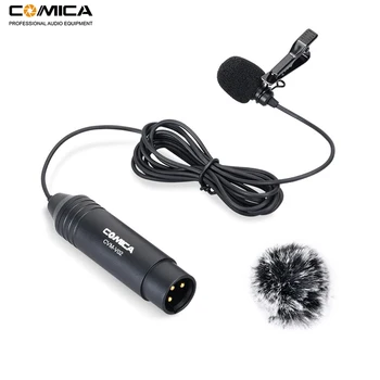 CVM-V02O Phantom Power Omni-directional XLR Lavalier Lapel Microphone for Canon Sony Panasonic Camcorder Mic for ZOOM Recorders boya by f8c professional xlr cardioid lavalier microphone for dslr camera sony panasonic camcorder vocal