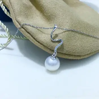 

Unique 925 Sterling Silver Pendant Component Findings Set Women's Parts for Oyster Edison Pearl Coral Jade Beads Stones