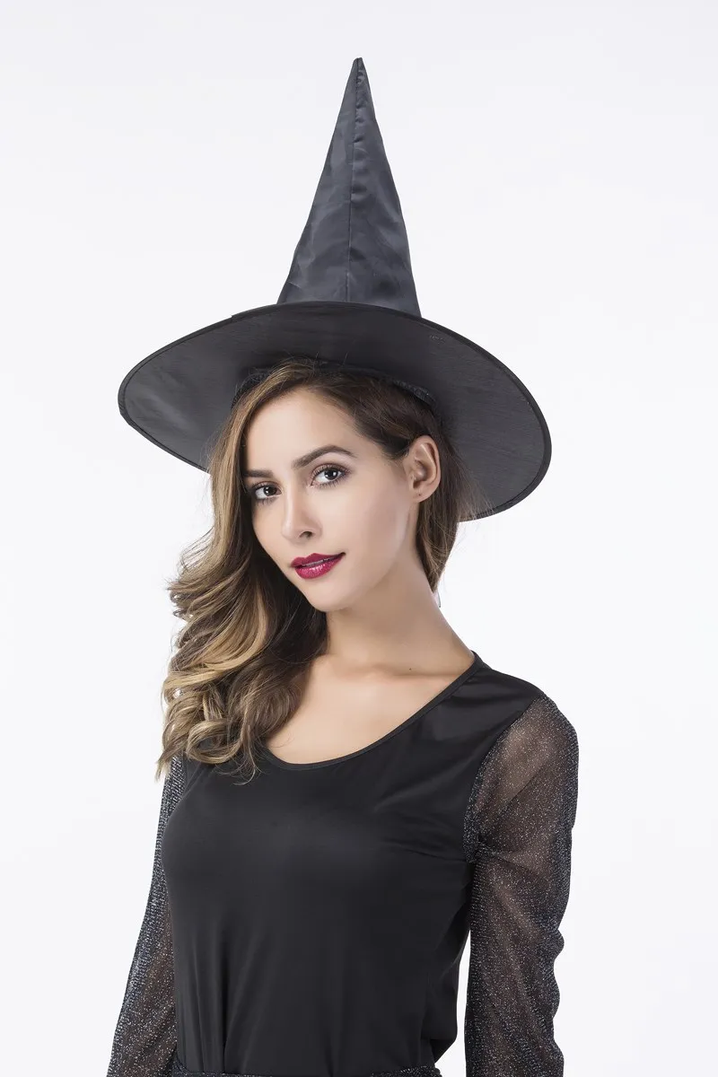 Костюм ведьмы для Хэллоуина вечерние костюм ведьмы женский сексуальный ласточкин хвост подтяжки представления маскарадное платье + шляпа