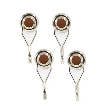 

4pcs Strong Mini Magnetic Circular Hook Hanger Magnets Linked Home Kitchen Wall Hold power neodymium magnet hook