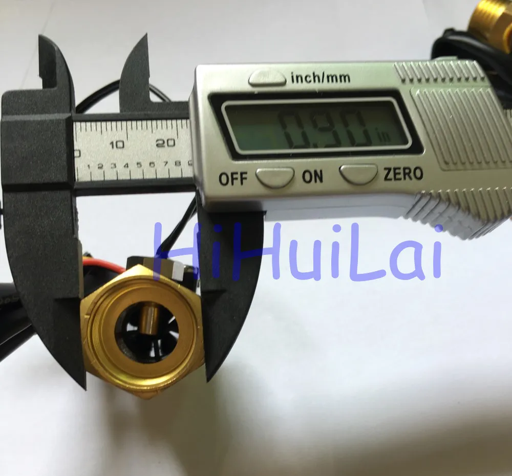 YF-B4 temperature sensor Hall effector flow sensor meter (5)