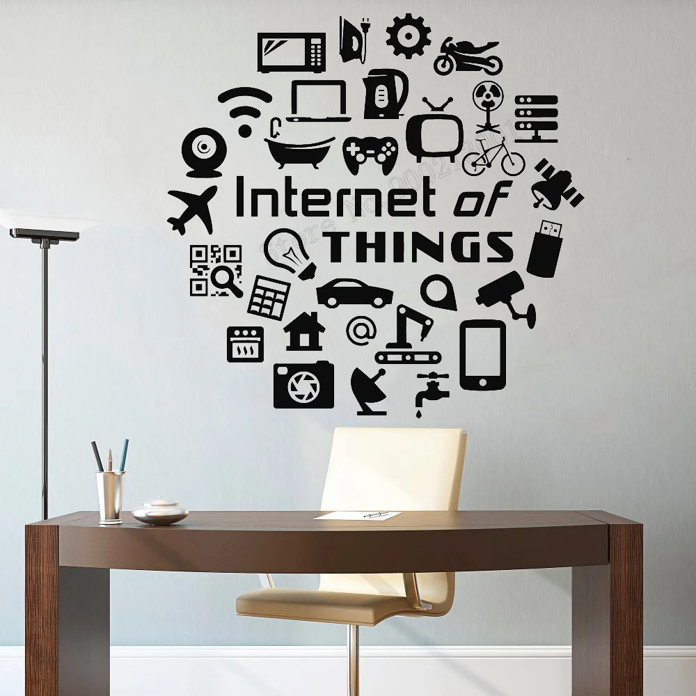 

Art Wall Sticker Interesting Of Things Wall Removeable Decorative Vinyl Art Docer Many Things Decal Mural Poster LY113
