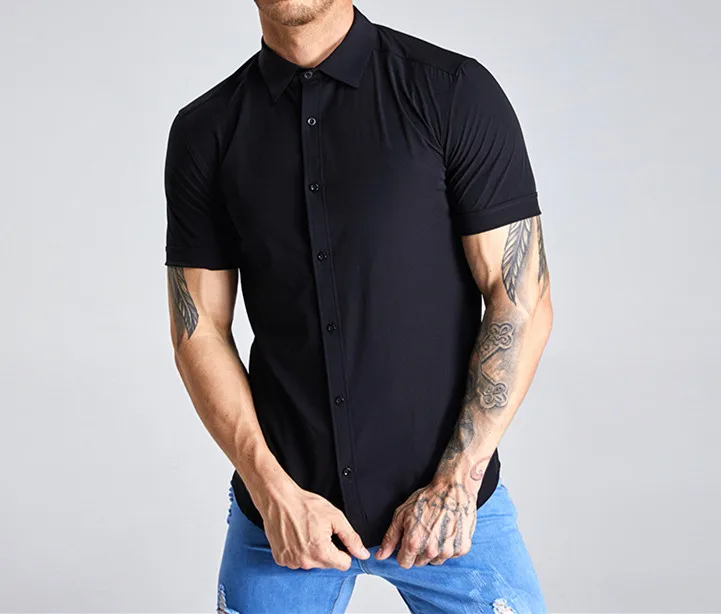 

Men's 2019 Casual Shirt Slim Fit Men's Casual Shirt Long Sleeve Formal Shirts Men