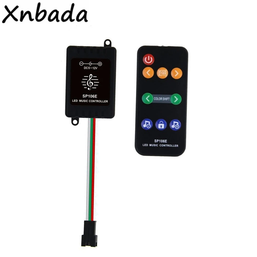 Светодиодная лента SP106E с 9 клавишами светодиодный музыкальный контроллер WS2811