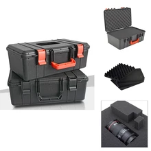 450*270*160 мм защитный ящик для инструментов пластиковый чехол Безопасный инструмент ящик для инструментов герметичное оборудование ящик для инструментов противоударный с пеной