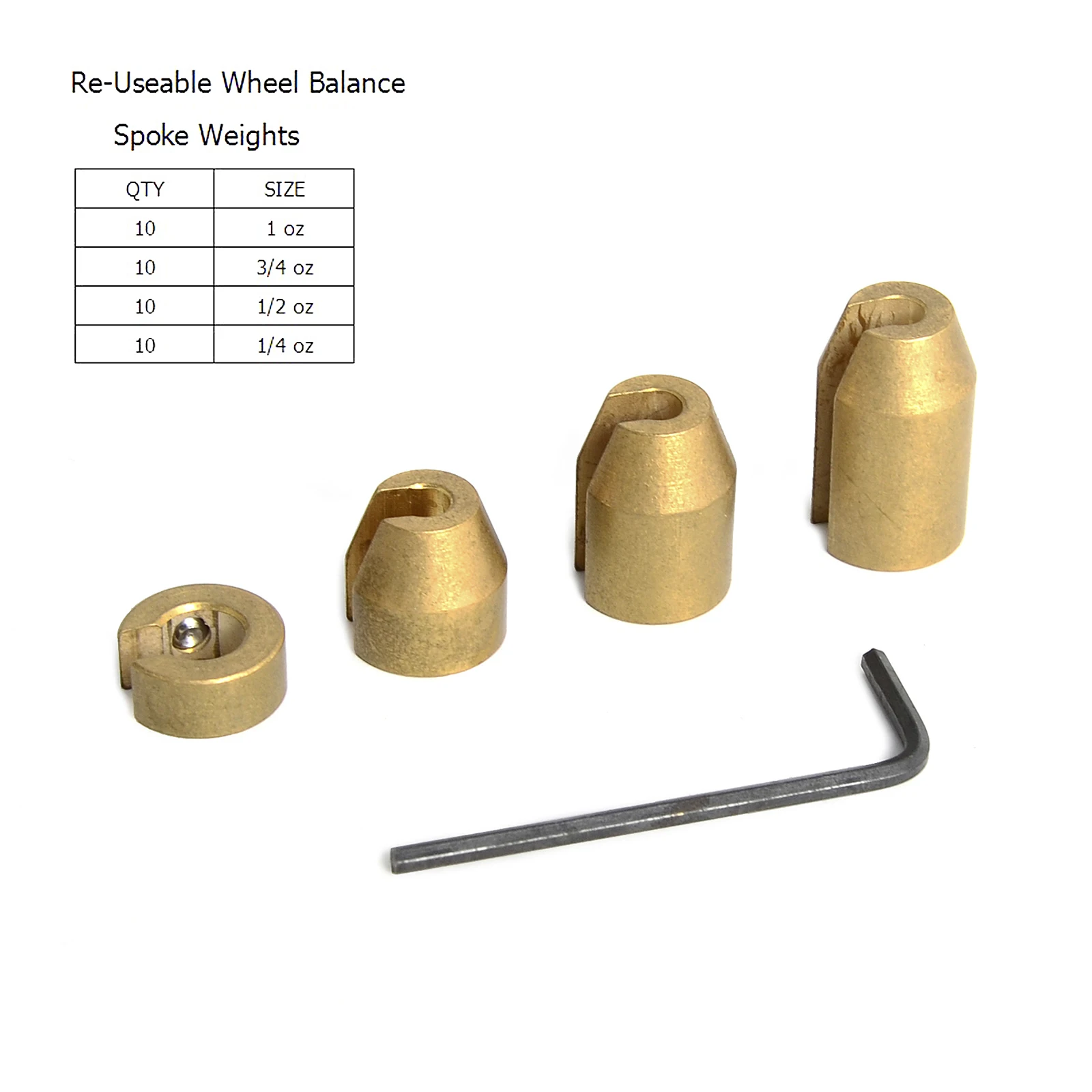 

10 Set Reusable Motorcycle Wheel Balance Weights For Rat Rod Street Rod and other spoked wheels
