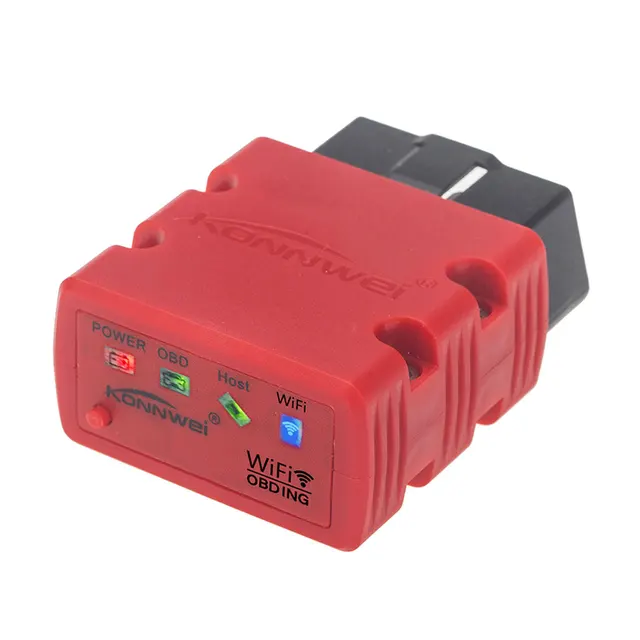 ISO 9141 White Wireless Auto Scanner 2018 New WIFI Car OBD OBD2