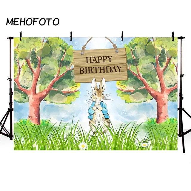 peter rabbit theme photography backdrops happy birthday jungle party
