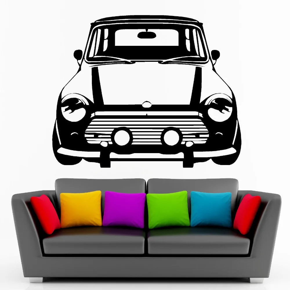

CLASSIC MINI COOPER Vinyl Wall Art Car Sticker Room Decal Car Creative Wall Stickers for Kids Room Living room Home Decor ZB314