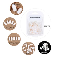 100PCS /Set Professional Nail Trainer Hand On Single Size Refill Nail Tips