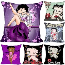 Горячая betty boop квадратная Подушка Чехол на заказ для подушки на молнии Наволочка Чехол на заказ Ваш образ