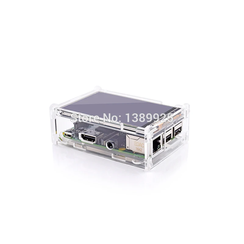 

2018 Acrylic Case Compatible for Raspberry Pi 2 Model B Original 3.5" LCD TFT Touch Screen Display