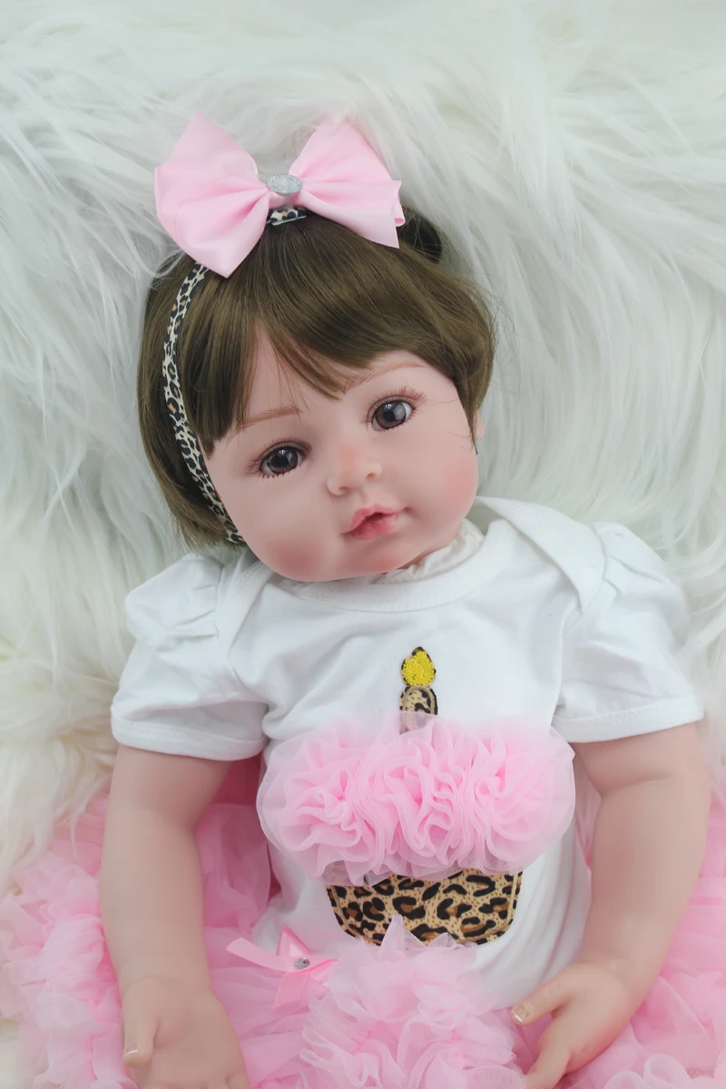 42cm Silicone Bebe Reborn Baby Doll Cloth body Toy Doll ...