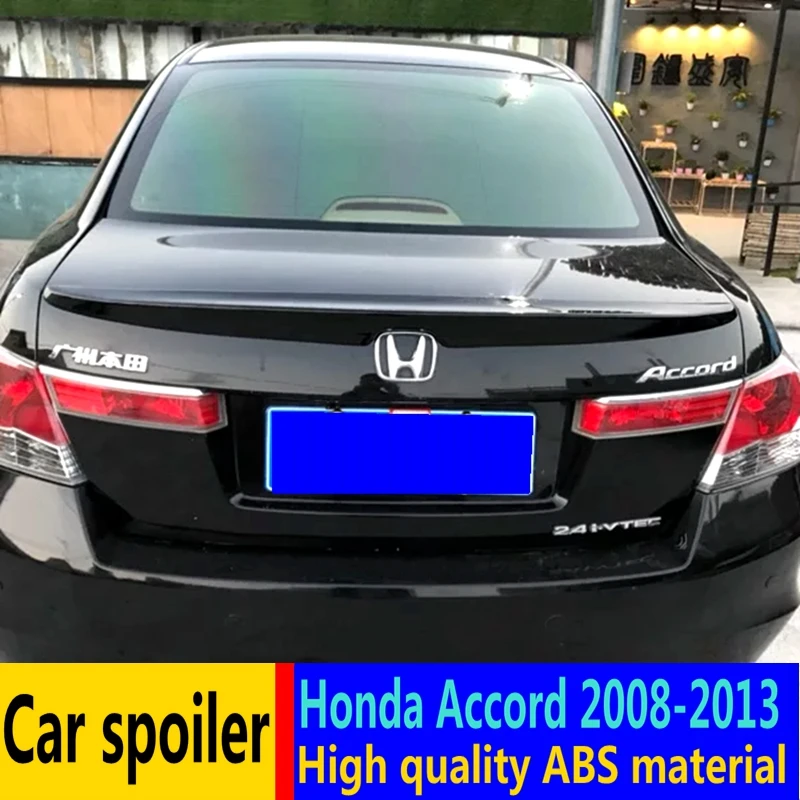

For Honda Accord Spoiler 2008-2013 High quality ABS material Automotive Rear wing Primer color rear spoiler for Accord