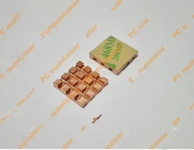 

10pcs 13*13*2.0 Ultra-thin Groove Copper Heatsink Thermal Pad for RAM MOS Heat Sink for Laptop GPU CPU VGA Chip Copper Sheet