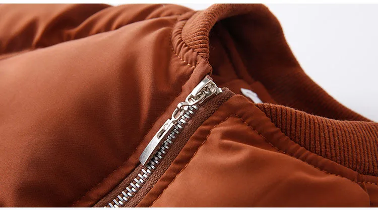 Children's Parkas Solid V-neck Zipper Cotton Jacket For Big Girls Winter Coat Kids Warm Thick Tops Baby Girl Padded Outerwears (15)