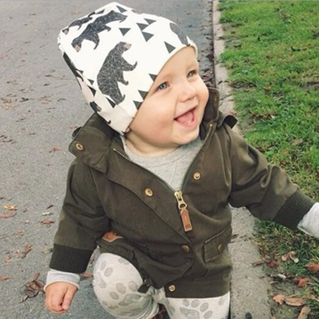 

Kids Baby Cartoon Print Hat Soft Cute Cap Toddler Infant Autumn Winter Warm Beanie Bonnet Baby Turban Cap Infant Accessories