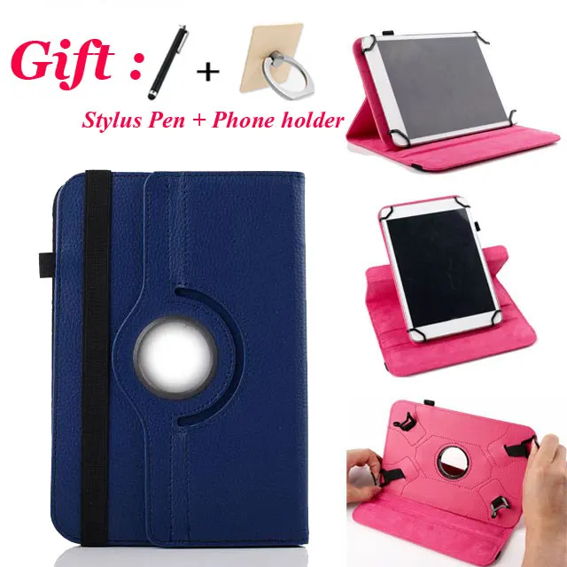 

3in1 360 Degree Rotating for Prestigio MultiPad Wize 3131 3G PMT3131_3G_D 10.1 Inch Tablet Universal PU Leather Cover
