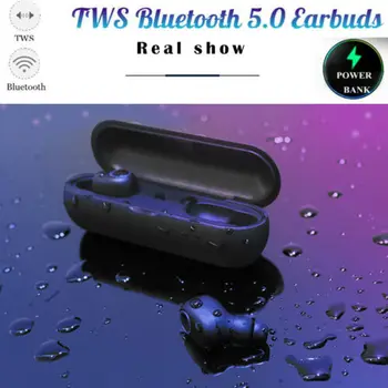 

Wireless TWS Mini True Bluetooth Earphone Twins Stereo In-Ear Bass Gaming Headset Earbuds Waterproof Sport Earphones 2019 New