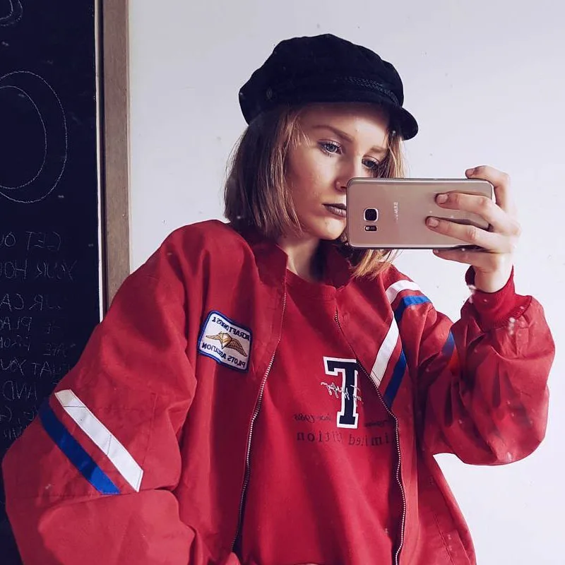 High Street Fashion 2017 Black Hat Women Casual Rope Flat Cap Elegant Autumn Winter Festivals Outfit 90s Girls Warm Beret Hat