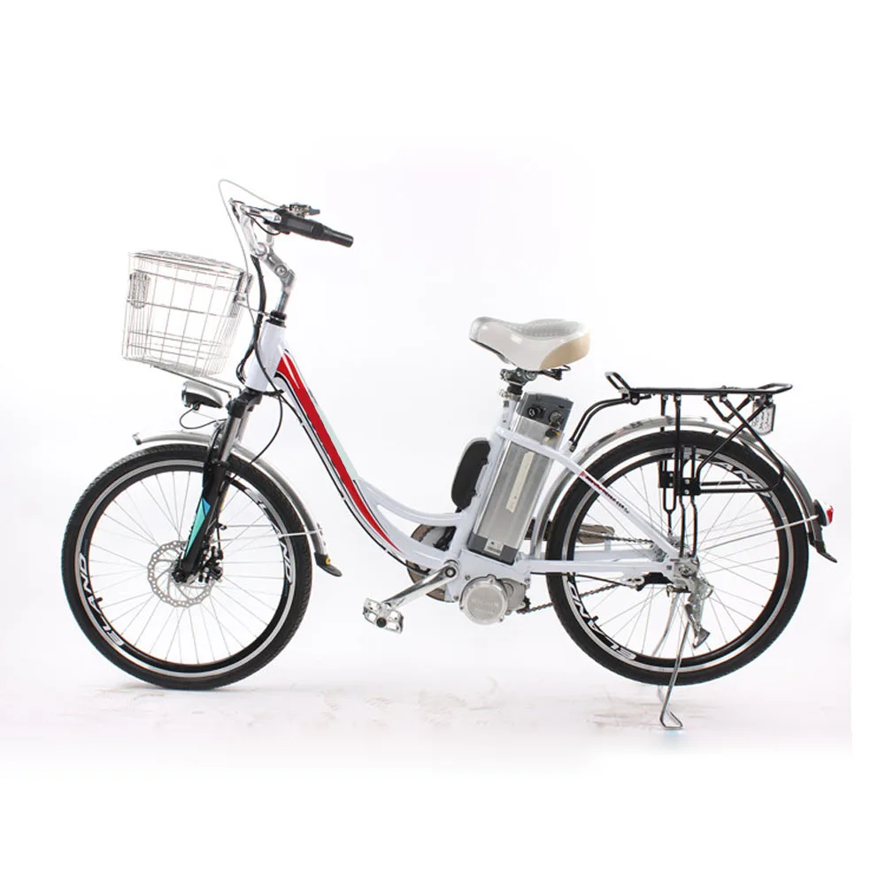 Sale 48v 24 inch 6 speed aluminum alloy front and rear disc brakes 12ah lithium battery 250w motor match Electric bicycle  2 seat lad 0