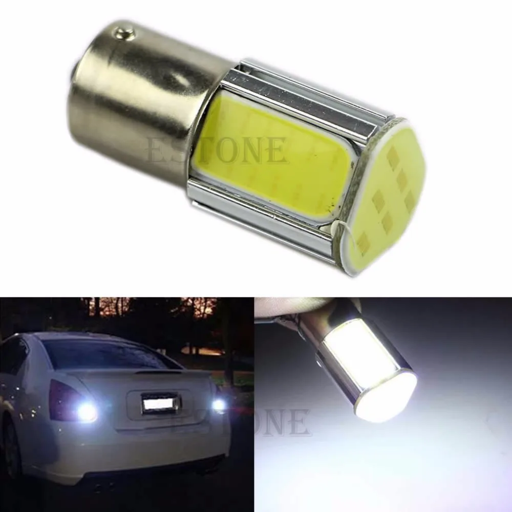

White 1156 G18 Ba15s 4 COB LED Turn Signal Rear Light Car Bulb Lamp 12V New