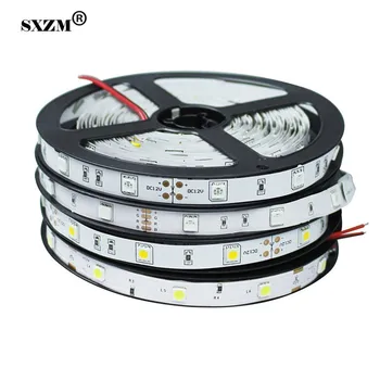 

DC12V 5050 led strip light Non-waterproof LED tape 30led/M,5M RGB White Warm white holiday Christmas decoration led light
