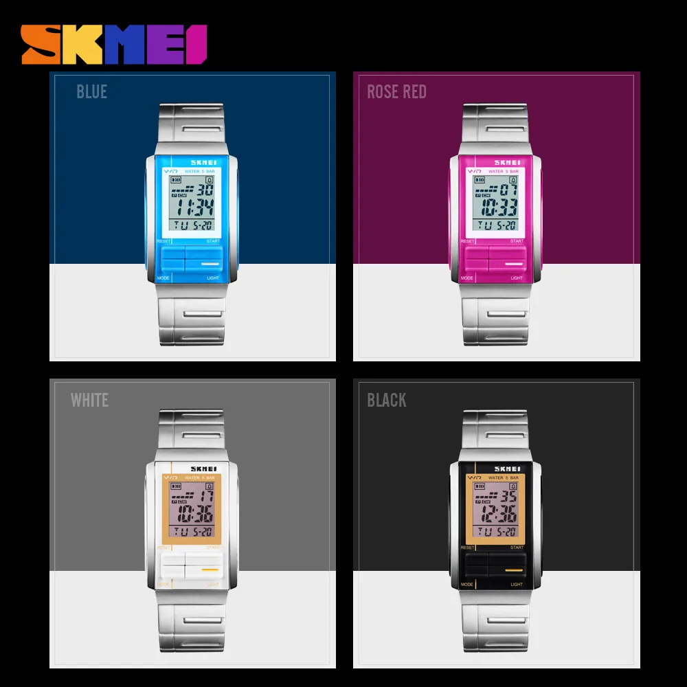 Skmei Couple Watches PC Strip Fashion Digital Watch